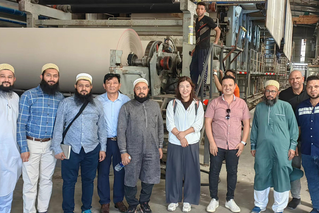 Customer factory inspection of tissue paper making machine installation